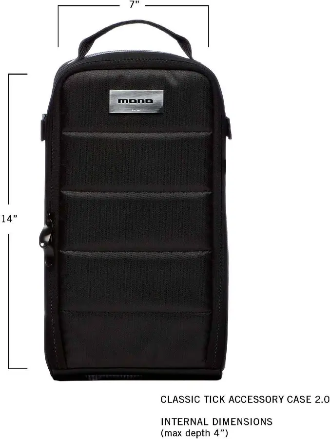 Mono Case M80-TICK-V2-BLK Classic Tick Accessory Case 2.0, Svart 