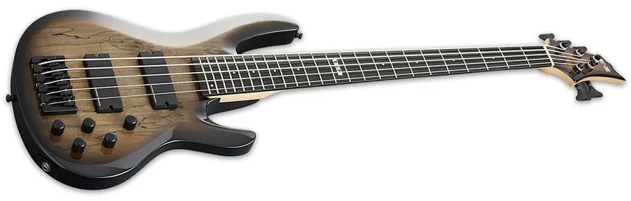 ESP E-II BTL-5 Black Natural Burst Spalted Maple 