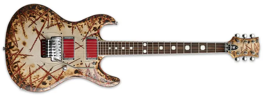 ESP E-II RZK-I Burnt Richard Z. Kruspe Signature 