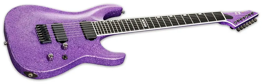 ESP E-II Horizon NT-7B Hipshot Purple Sparkle, Fishman 