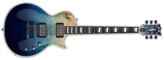 ESP E-II Eclipse, Blue Natural Fade Buckeye Burl Maple