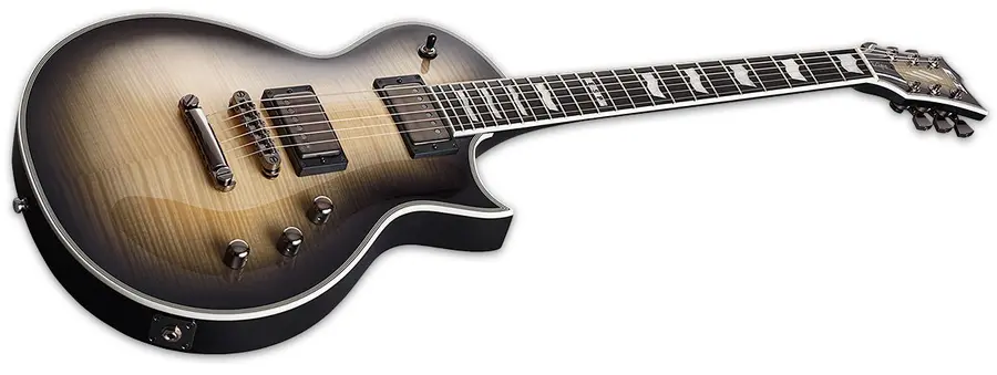 ESP E-II Eclipse Full Thickness Black Natural Burst, Flamed Maple 