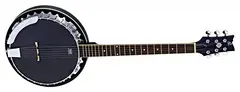 Ortega OBJE350/6-SBK 6-str. Guitar-Banjo med mik, med Gigbag