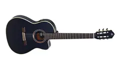 Ortega RCE138-T4BK Klassisk gitar 4/4 Thin, med mik, Slim neck