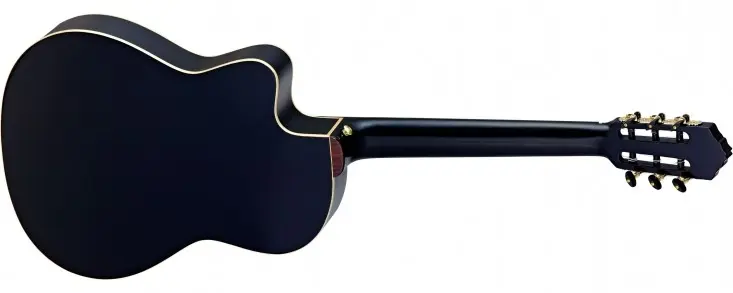 Ortega RCE138-T4BK Klassisk gitar 4/4 Thin, med mik, Slim neck 