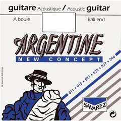 Savarez 1610MF Acoustic Jazz Guitar Set (011-046) Light Ball End Light