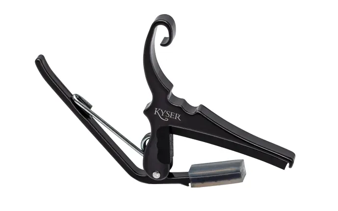 Kyser KG6BCA Capo for akustisk gitar Black Chrome 