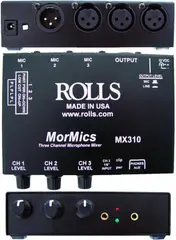Rolls MX310 3 channel microphone mixer