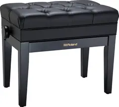 Roland RPB-500BK Piano Bench Satin Black vinyl seat music compartment