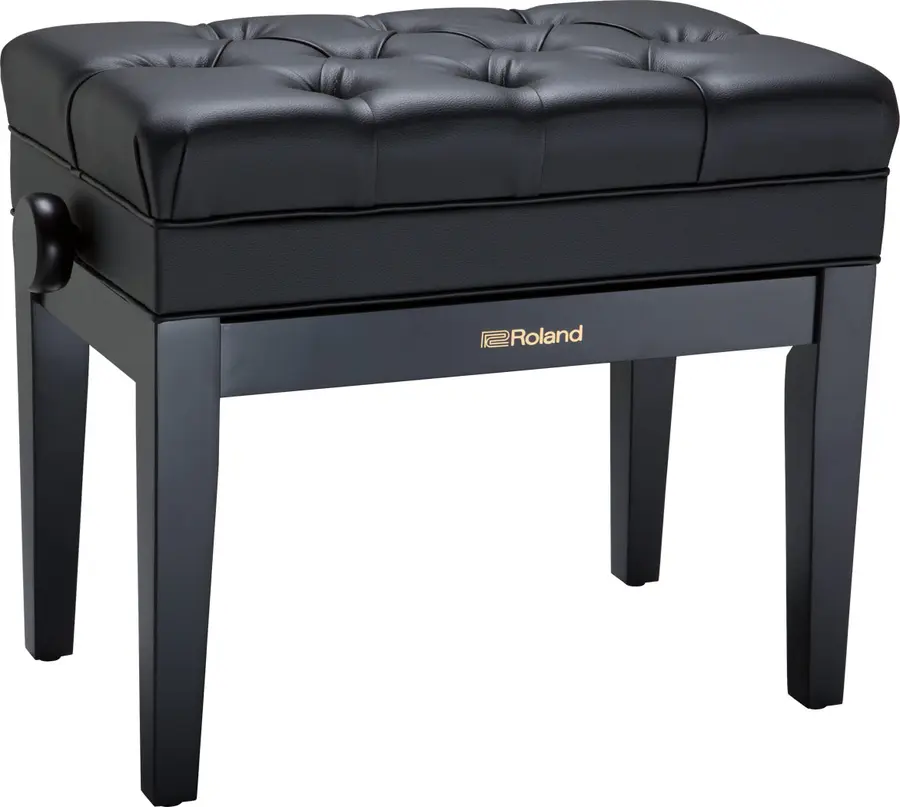 Roland RPB-500BK Piano Bench Satin Black vinyl seat music compartment 