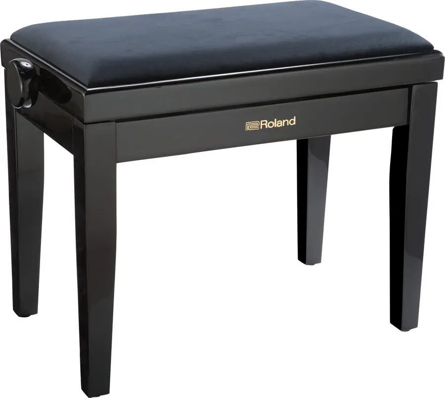 Roland RPB-220PE Piano Bench Polished Ebony, velour seat 