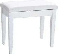 Roland RPB-100WH Piano Bench Satin White vinyl seat music compartment