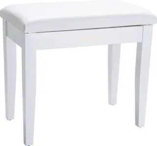 Roland RPB-100WH Piano Bench Satin White vinyl seat music compartment