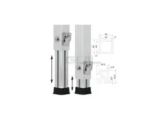 GUIL PTA-440/70-120 Telescopic Foot