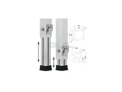 GUIL PTA-440/90-160 Telescopic Foot