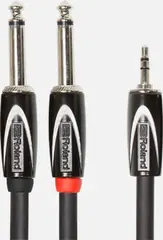 Roland RCC-15-3528V2 4.5m Interconnect Cable, 3.5mm TRS-Dual 1/4", Y Cable