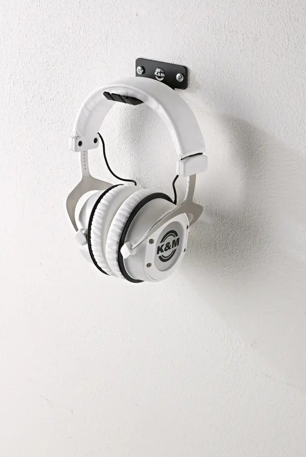 K&M 16311 Hodetelefon veggholder med in-ear holder 