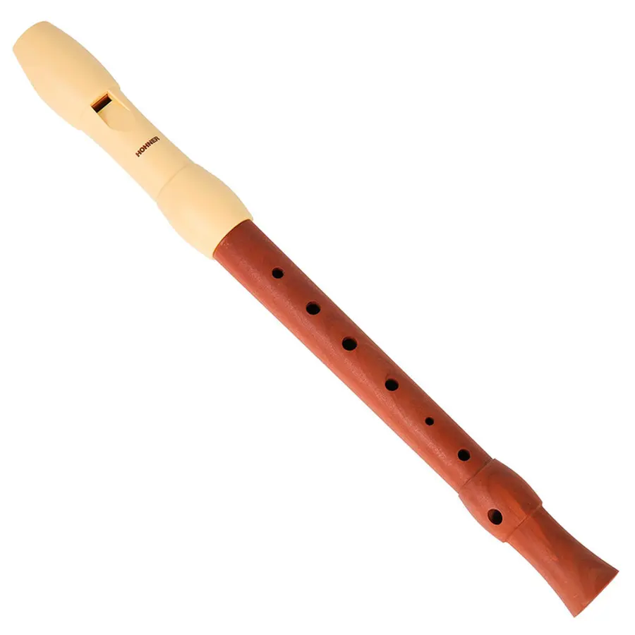 Hohner C-Sopran, 2-parts, wooden body plastic head in ivory, german, B95850 
