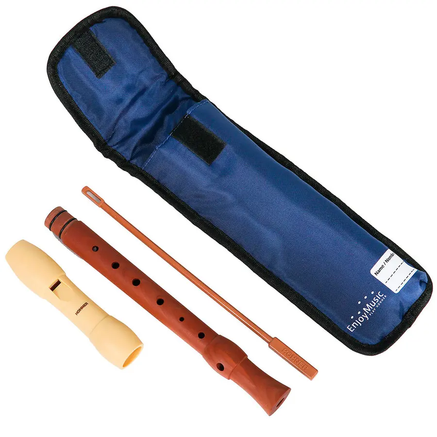 Hohner C-Sopran, 2-parts, wooden body plastic head in ivory, german, B95850 