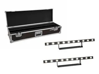 Eurolite Set 2x LED STP-10 Sunbar 3200K 10x5W Light Bar &amp; Case