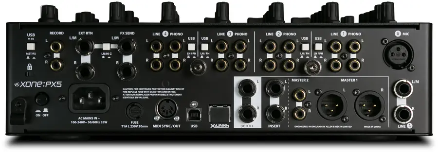 A&H XONE:PX5 Analog 4+1 DJ Mix int SoundCrd 20ch 24bit/96kHZ 