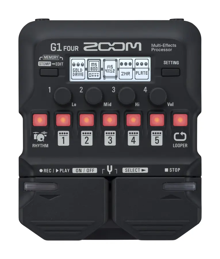 Zoom G1 Four Guitar Multi-Effects Proces 