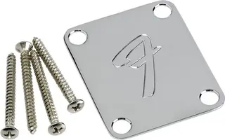 Fender 4-Bolt Vintage-Style Neck Plate F (Chrome)