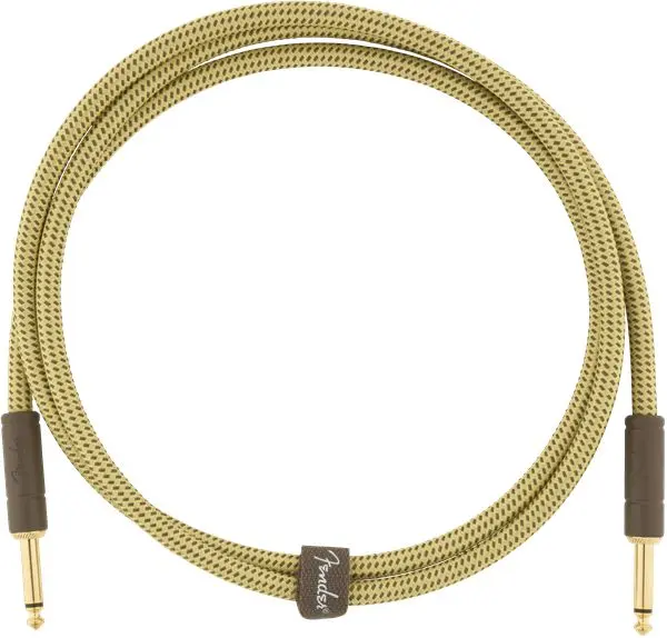 Fender Deluxe Series Instruments Cable Straight/Straight, 5', Tweed 