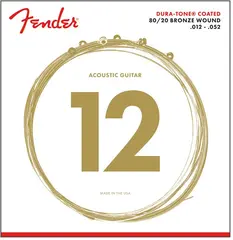Fender 880L 80/20 Guitarstrings (012-052) Dura-Tone Coated