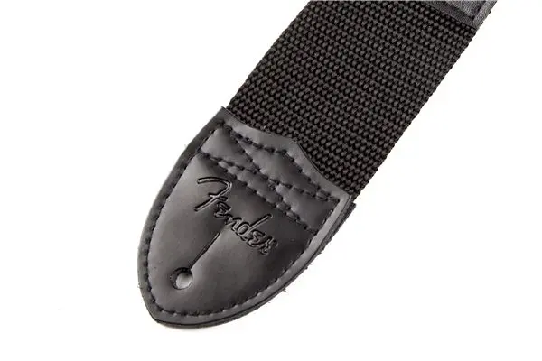 Fender 2" svart poly-reim m/ rød Fender-logo 