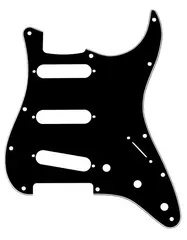 Fender Pickguard, Stratocaster S/S/S 11-Hole Mount, B/W/B, 3-Ply