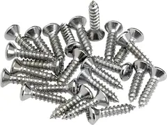 Fender Pickguard/Control Plate Mounting Screws (24) (Chrome)