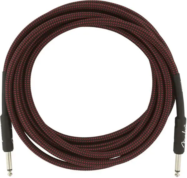 Fender Professional Instrument Cable 15', Red Tweed 