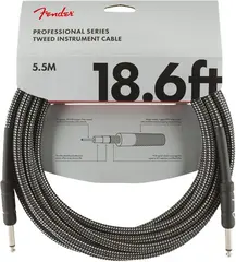 Fender Professional Instrument Cable 18.6', Gray Tweed