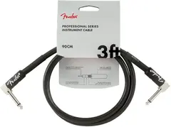 Fender Pro instrumentkabel 90cm svart Angle/Angle, 3'
