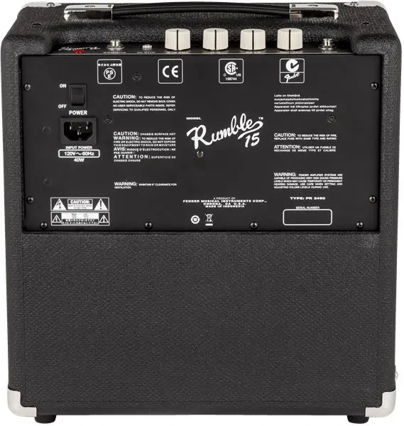 Fender Rumble 15 (V3) svart/sølv 