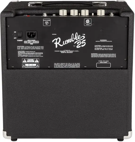 Fender Rumble 25 (V3) svart/sølv 