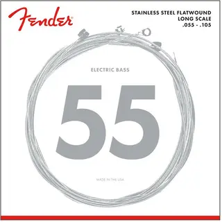 Fender Stainless 9050's Bass Strings (055-105) Stainless Steel Flatwound
