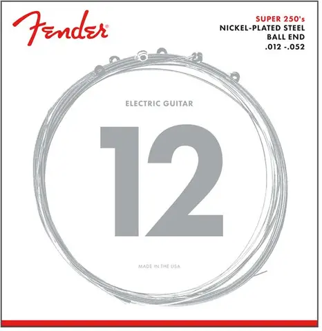 Fender Super 250 gitarstrenger (012-052) forniklet stål, ball end