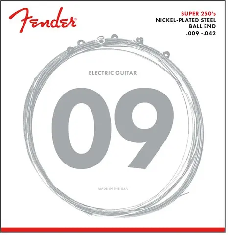 Fender Super 250 gitarstrenger (009-042) forniklet stål, ball end