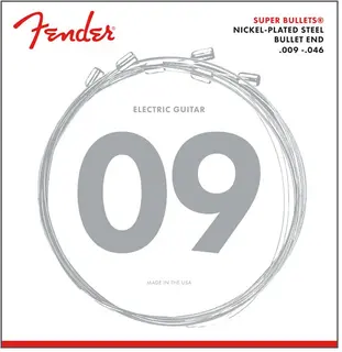 Fender Super Bullet Strings, 3250LR (009-046) Nickel Plated Steel Bullet End