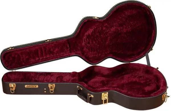 Gretsch G6267 16" Deluxe Thin Hollow Body Electric Hardshell Case, Black 