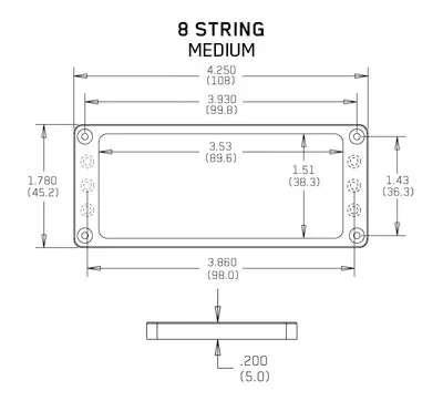 EMG 5240 Mounting-ring Flat 8 Medium Black 