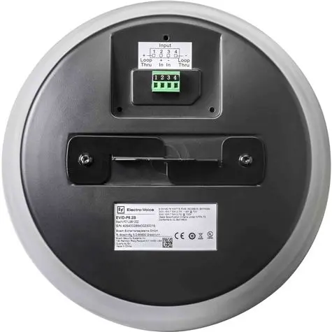 Electro-Voice EVID-P6.2B Høyttaler Pass Pendel 6" 75W/8ohm 30W/100V Sort (stk) 