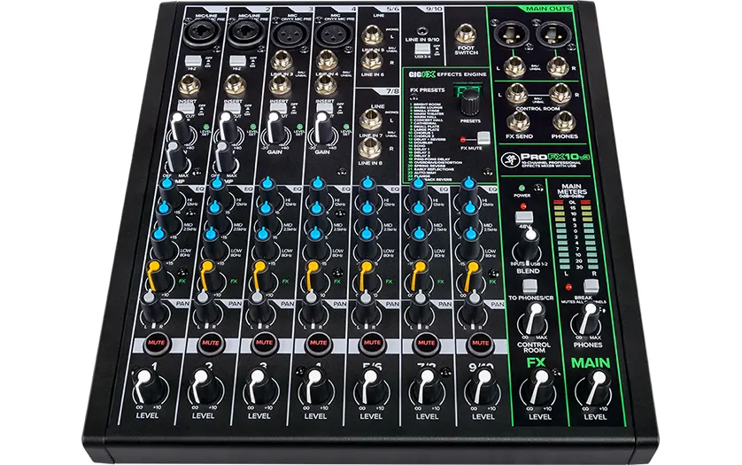Mackie ProFX10v3 10 Channel Professional Effects Mixer with USB 