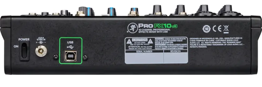 Mackie ProFX10v3 10 Channel Professional Effects Mixer with USB 