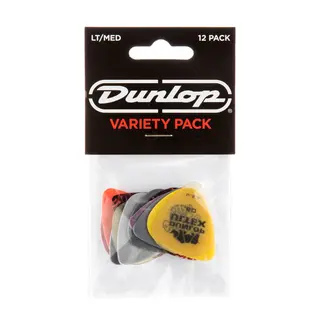 Dunlop PVP-101 Variety plekterpakke Light/Medium (Pakke med 12 plekter)