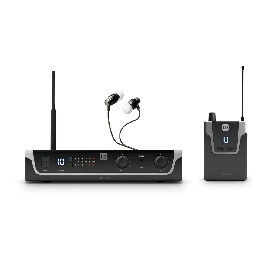 LD Systems U308 IEM HP In-Ear Monitoring System with Earphones 