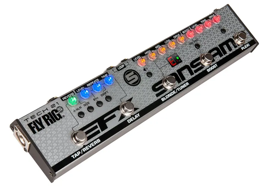 Tech 21 Fly Rig 5 v2 SansAmp Reverb, Delay, Plexi/Cali Dist and Boost 