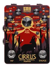 KMA Machines Cirrus Delay and Reverb pedal with Tap Tempo and modulation
